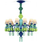 Lladro Belle de Nuit 12 Lights Chandelier in Green