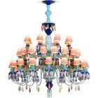 Lladro Belle de Nuit 40 Lights Chandelier Multicolor