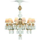 Lladro Belle de Nuit 12 Lights Chandelier Golden Luster