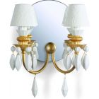 Lladro Belle de Nuit 2 Lights Wall Sconce Golden Luster