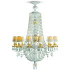 Lladro Winter Palace 12 Lights Chandelier Golden Luster