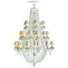 Lladro Winter Palace 30 Lights Chandelier Golden Luster
