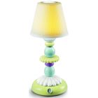 Lladro Lotus Firefly Table Lamp in Green and Blue