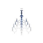 Lladro Belle de Nuit 56 Lights Chandelier in Blue