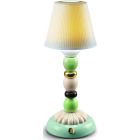 Lladro Palm Firefly Golden Fall Table Lamp in Green and Blue
