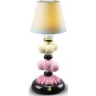 Lladro Cactus Firefly Golden Fall Table Lamp in Pink