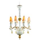 Lladro Ivy and Seed 8 Lights Chandelier Golden Luster