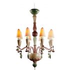 Lladro Ivy and Seed 8 Lights Chandelier in Spices