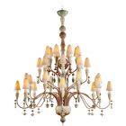 Lladro Ivy and Seed 32 Lights Chandelier Large Model Spices