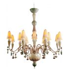 Lladro Ivy and Seed 16 Lights Chandelier Medium Flat Model  Spices