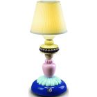 Lladro Sunflower Firefly Table Lamp in Blue