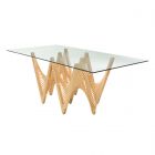 Oggetti Geo Dining Base, Natural (NO GLASS) - CLEARANCE SALE