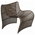 Oggetti Lola Outdoor Occasional Chair, Brown