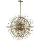 Cyan Design Saturn Burst 8 Light Pendant - Silver Leaf
