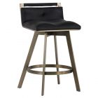 Sunpan Ikon Arizona Swivel Counter Stool - Castillo Black