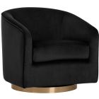 Sunpan Hazel Swivel Chair - Black Sky