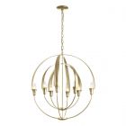 Hubbardton Forge Double Cirque Chandelier in Modern Brass