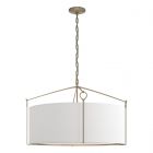 Hubbardton Forge Bow Large Pendant in Soft Gold, Natural Anna Shade (SF)