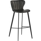 Sunpan Junction Arabella Barstool - Bravo Portabella / Polo Club Kohl Grey (Dropshippable)
