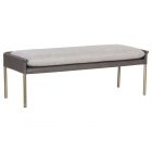 Sunpan Ikon Bellevue Bench - Belfast Heather Grey/Bravo Ash