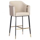 Sunpan Ikon Carter Barstool - Napa Beige/Napa Tan