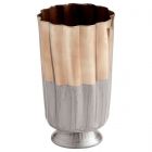 Cyan Design Medium Twin Tones Vase - Black and Bronze (Dropshippable)