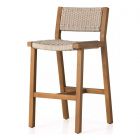 Four Hands Delano Outdoor Bar Stool - Natural Teak