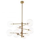 Eichholtz Argento Small Antique Brass Finish G4 Chandelier