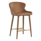 Sunpan Evora Counter Stool - Milliken Cognac (Dropshippable)