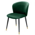 Eichholtz Volante Roche Dark Green Velvet Dining Chair