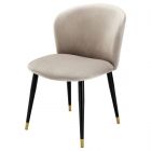Eichholtz Volante Roche Beige Velvet Dining Chair (Promo)