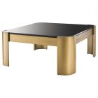 Eichholtz Courrier Brushed Brass Finish Coffee Table