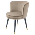 Eichholtz Grenada Savona Greige Velvet Dining Chair