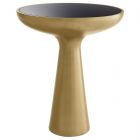 Eichholtz Lindos Low Brushed Brass Finish Side Table