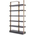 Eichholtz Cabinet Geo Charcoal Grey Crown Oak Veneer Brushed Brass (Promo)