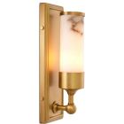 Eichholtz Valentine Wall Lamp in Alabaster & Antique Brass