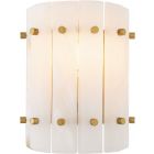 Eichholtz Blason Wall Lamp Single in Alabaster & Antique Brass (Promo)