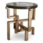 Eicholtz Side Table Gee Vintage Brass Finish