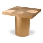 Eicholtz Side Table Laporte Brushed Brass Finish