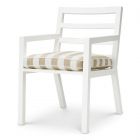 Eichholtz Outdoor Dining Chair Delta Matte White Florent Beige
