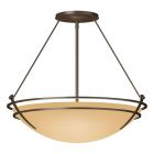 Hubbardton Forge Presidio Tryne Large Semi-Flush in Bronze, Sand Glass (SS)