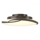 Hubbardton Forge Flora LED Flush Mount in Bronze, Opal Glass (GG)