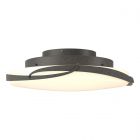 Hubbardton Forge Flora LED Flush Mount in Natural Iron, Opal Glass (GG)