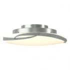 Hubbardton Forge Flora LED Flush Mount in Vintage Platinum, Opal Glass (GG)