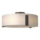 Hubbardton Forge Impressions Large Semi-Flush in Bronze, Opal Glass (GG)