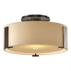 Hubbardton Forge Impressions Semi-Flush in Bronze, Opal Glass (GG)