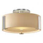 Hubbardton Forge Impressions Semi-Flush in Vintage Platinum, Opal Glass (GG)