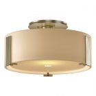 Hubbardton Forge Impressions Semi-Flush in Soft Gold, Opal Glass (GG)