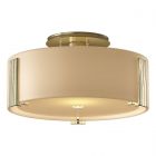 Hubbardton Forge Impressions Semi-Flush in Modern Brass, Opal Glass (GG)