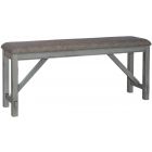 Liberty Furniture Newport Counter Height Dining Bench in Smokey Grey with Carbon Grey Tops